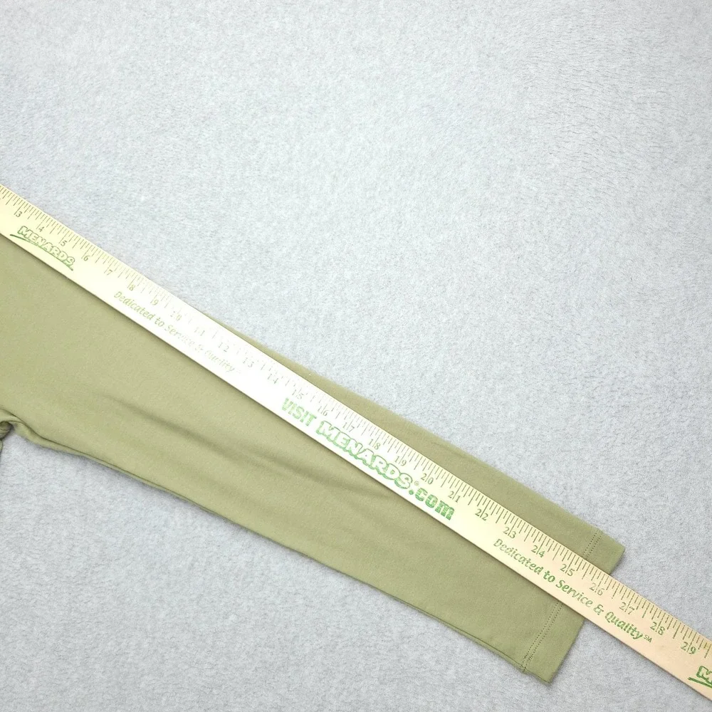 Banana Republic Polo Shirt Mens L Green Solid Cotton Long Sleeve Luxe Touch Top